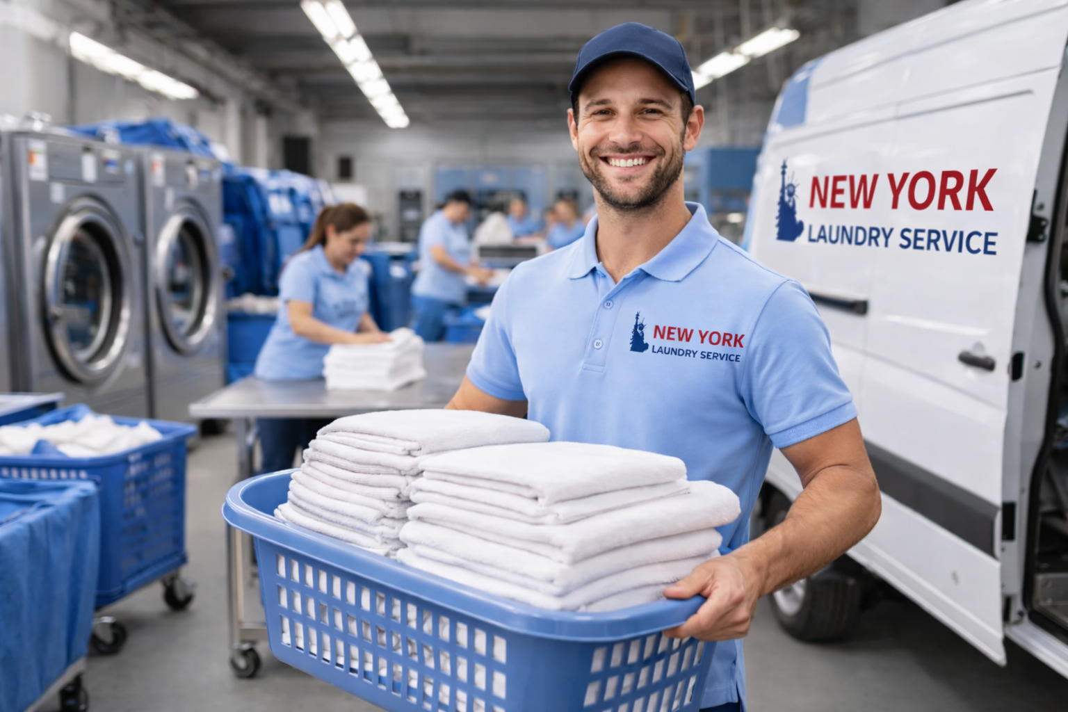commercial laundry service in Bushwick, NYC